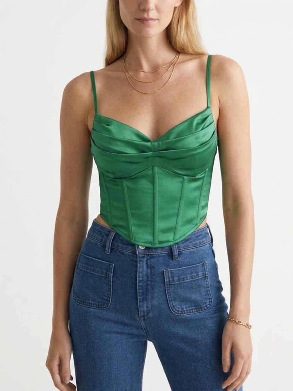Steps New York Corset - Emerald Green - Size S